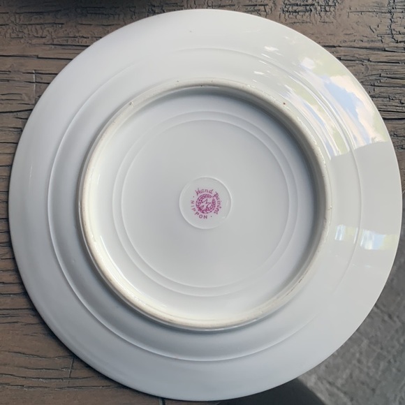 Set of 4 Handpainted Nippon White Floral Gold Rimmed Filigree 6” Bread Plates - Picture 6 of 8